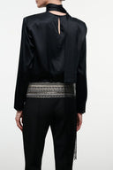 SUNI SILK TOP | BLACK BLACK / XS