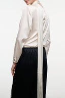 SUNI SILK TOP | IVORY IVORY / XS