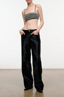 ROXANA TOP | BLACK BLACK / XS
