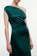 PHARE SILK MAXI DRESS | EMERALD EMERALD / 4