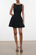 GWENETTE MINI DRESS | BLACK BLACK / 4