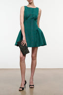 GWENETTE MINI DRESS | EMERALD EMERALD / 4