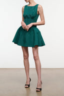 GWENETTE MINI DRESS | EMERALD EMERALD / 4