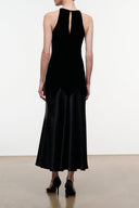 MARISOLE VELVET DRESS | BLACK BLACK / 4