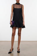 STERLING MINI DRESS | BLACK BLACK / XS