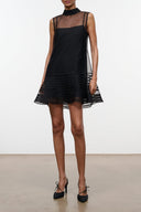 STERLING MINI DRESS | BLACK BLACK / XS