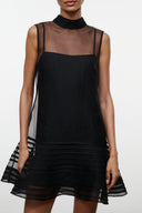 STERLING MINI DRESS | BLACK BLACK / XS