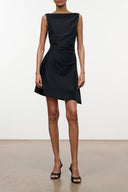 CALLIE MINI DRESS | BLACK BLACK / 4