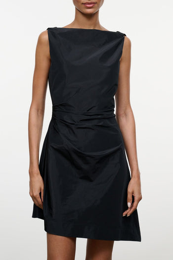 CALLIE MINI DRESS | BLACK BLACK / 4