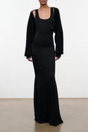 ASHTON CASHMERE SHRUG | BLACK BLACK / XS