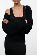 ASHTON CASHMERE SHRUG | BLACK BLACK / XS