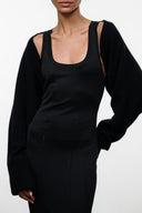 ASHTON CASHMERE SHRUG | BLACK BLACK / XS