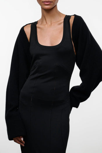 ASHTON CASHMERE SHRUG | BLACK BLACK / XS