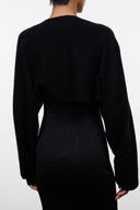 ASHTON CASHMERE SHRUG | BLACK BLACK / XS
