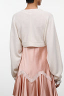 ASHTON CASHMERE SHRUG | IVORY IVORY / XS