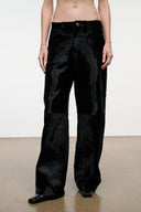 GUS HAIRCALF PANT | BLACK BLACK / 4