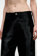 GUS HAIRCALF PANT | BLACK BLACK / 4