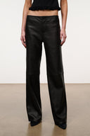 Kai Leather Pant | Jet Black BLACK / 4