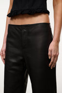 Kai Leather Pant | Jet Black BLACK / 4