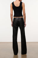 Kai Leather Pant | Jet Black BLACK / 4