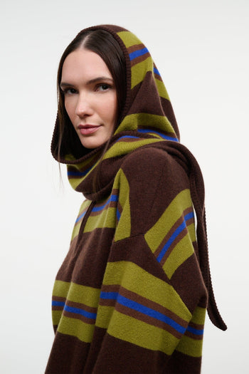 CASHMERE HOOD SCARF | NIGHTOWL STRIPE NIGHTOWL STRIPE