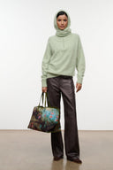 CASHMERE HOOD SCARF | SPEARMINT SPEARMINT