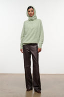 CASHMERE HOOD SCARF | SPEARMINT SPEARMINT