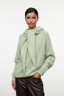 CASHMERE HOOD SCARF | SPEARMINT SPEARMINT