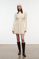 CABLE KNIT ALPINE CAP | IVORY IVORY
