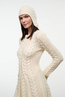 CABLE KNIT ALPINE CAP | IVORY IVORY