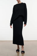 CLARETTA SKIRT | BLACK BLACK / XS