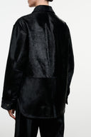 QUENTIN HAIRCALF JACKET | BLACK BLACK / XS