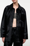 QUENTIN HAIRCALF JACKET | BLACK BLACK / XS