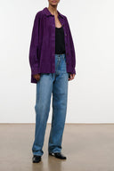 JOSETTE SUEDE SHIRT | AMETHYST AMETHYST / XS