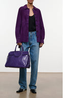 JOSETTE SUEDE SHIRT | AMETHYST AMETHYST / XS