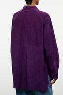 JOSETTE SUEDE SHIRT | AMETHYST AMETHYST / XS