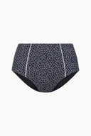 BRENTON BIKINI BOTTOM | BLACK WOODBLOCK DITSY FLORAL