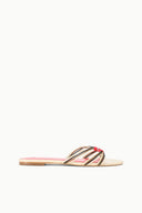CARRIE SANDAL | CREAM RED ROSE CREAM RED ROSE / 36