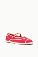 NORA ESPADRILLE FLAT | ROUGE ROUGE / 36