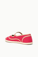 NORA ESPADRILLE FLAT | ROUGE ROUGE / 36