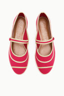 NORA ESPADRILLE FLAT | ROUGE ROUGE / 36
