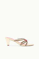CARRIE MULE | CREAM RED ROSE CREAM RED ROSE / 36