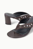 NOVA THONG HEEL | ESPRESSO STUDS ESPRESSO STUDS / 36