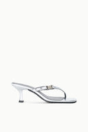 FLYNN KITTEN HEEL | SILVER