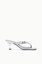 FLYNN KITTEN HEEL | SILVER