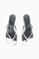 FLYNN KITTEN HEEL | SILVER