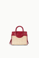 MAUDE MINI WICKER CARRYALL | NATURAL ROUGE NATURAL ROUGE / OS