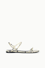 LAUREL SANDAL | WHITE SNAKE