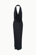 POPPI SILK DRESS | BLACK