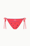 SISLEY SIDE TIE BIKINI BOTTOM | PAINTED FOULARD